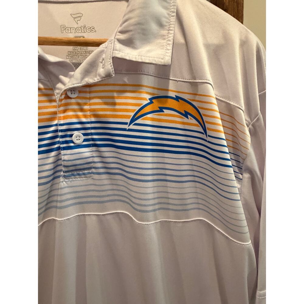 Los Angeles Chargers polo shirt -Fanatics Victory For Us Interlock Polo -XL Tall - Picture 3 of 5